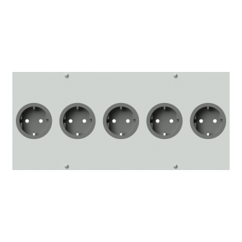  5er Schukosteckdose für Elektroanschlussleisten KARL