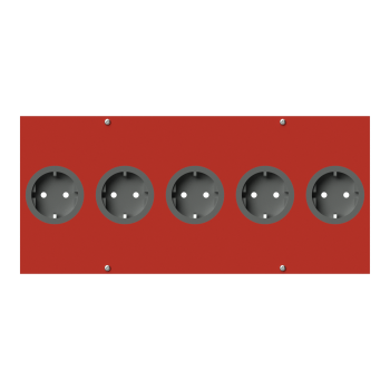 5er Schukosteckdose für Elektoanschlussleiste KARL