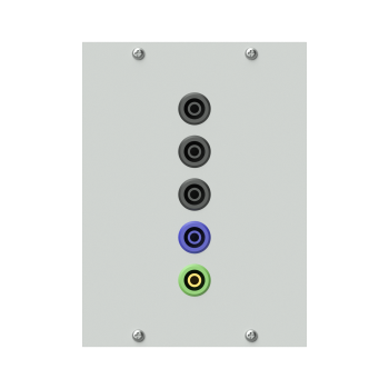 5 Sicherheitslaborbuchsen für Elektroanschlussleiste KARL