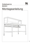 Montageanleitung Kabelwanne BASIC